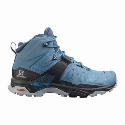 Salomon X ULTRA 4 MID GORE-TEX - Naisten Vaelluskengät - Sininen/Mustat